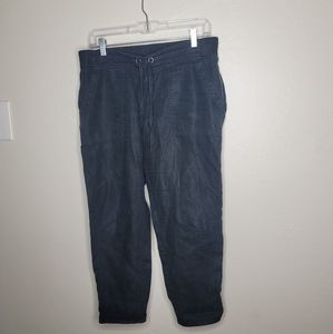 Athleta crop linen pants
